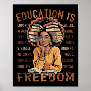2026 Black History Month Education Is Freedom Blac Poster