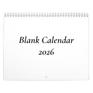 2026 Blank Calendar Without Holidays