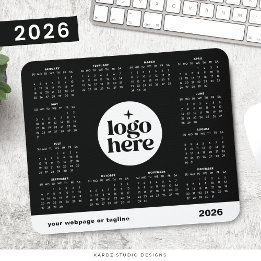 2026 Business Full Year Custom Colour Calendar Mouse Pad