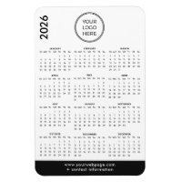 2026 Business Logo Magnet Calendar