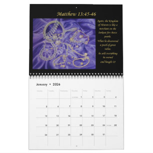 2026 Calendar Christian bible artwork