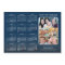 2026 Calendar Family Photo Modern Blue Magnetic