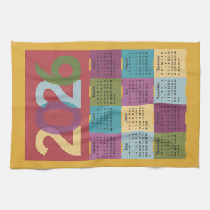 2026 Calendar Kitchen Towel