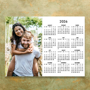 2026 Calendar Modern Simple Photo Poster