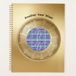 2026 Calendar Planner quote Another Year Wiser