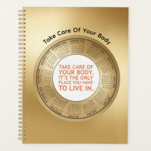 2026 Calendar Planner quote Take Care Of Your Body