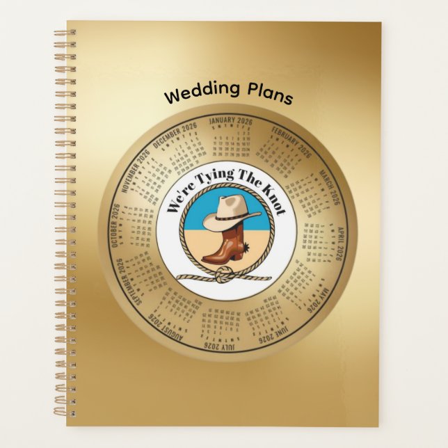 2026 Calendar Planner We’re Tying The Knot (Front)