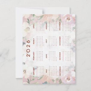 2026 calendar postcard