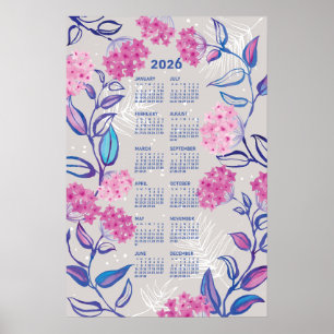 2026 Calendar Poster Wax Plant