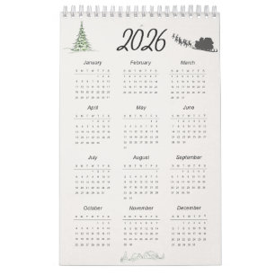 2026 Calendar – Printable & Wall Calendar Design