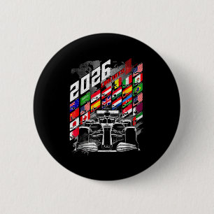 2026 Calendar Racing Circuit Schedule Places  2 Inch Round Button