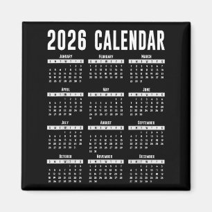 2026 Calendar Shirt 26 Calendar 2026  Magnet