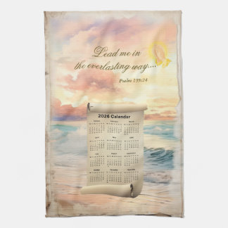 2026 Calendar Towel Inspirational Psalm 139