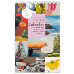 2026 Calendar Vanessa's Art Studio Students 2