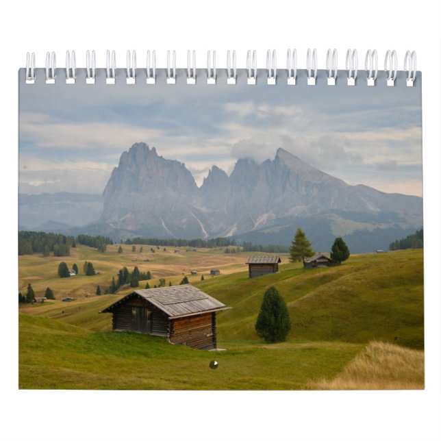 2026 Calendar with images of Italian Dolomites (Cover)
