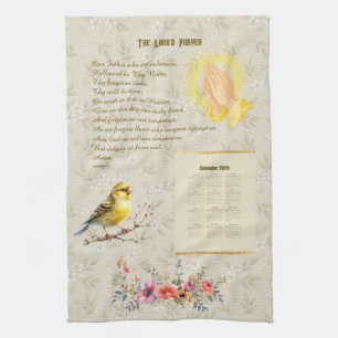 2026 Calendrier Serviette La Prière du Seigneur