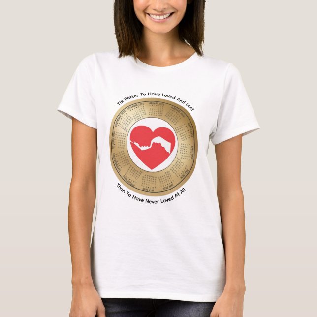 2026 Calendrier T-shirt Tee pour les amoureux (Devant)