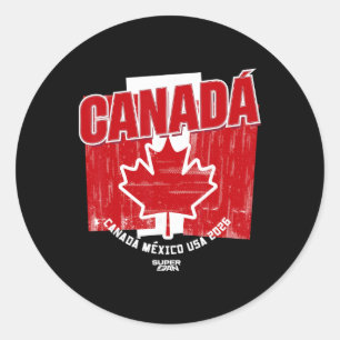 2026 Canada Soccer Fan World Cup Classic Round Sticker