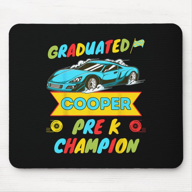2026 Car Cooper Personalized Last Day Of Pre K Gra Mouse Pad (Front)