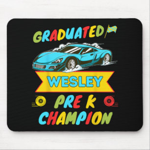 2026 Car Wesley Personalized Last Day Of Pre K Gra Mouse Pad