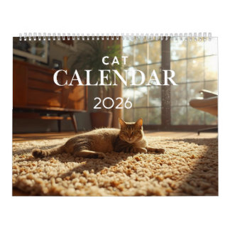 2026 Cat Calendar | 12 Month Wall Calendar