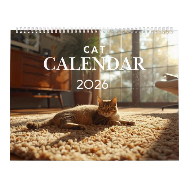 2026 Cat Calendar | 12 Month Wall Calendar (Cover)