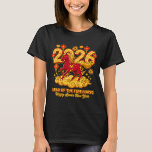 2026 Chinese New Year Of The Horse Lunar Zodiac T-Shirt