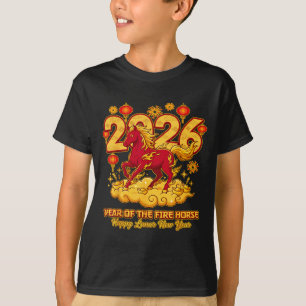 2026 Chinese New Year Of The Horse Lunar Zodiac  T-Shirt