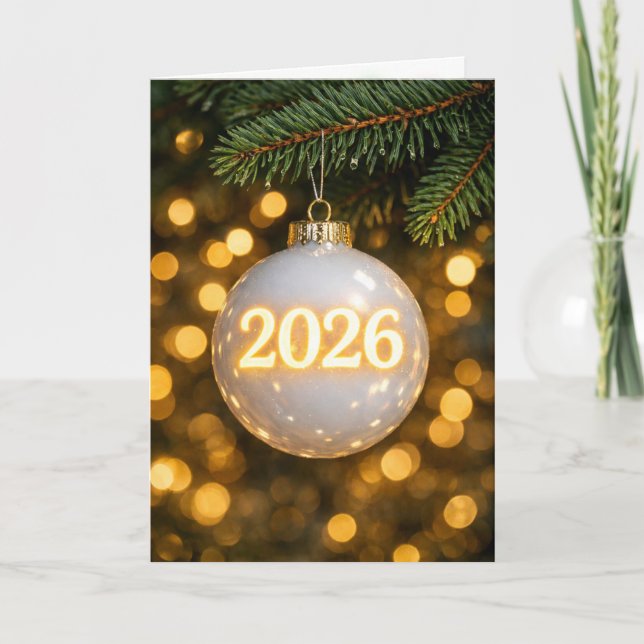 2026 Christmas Ornament Card (Front)