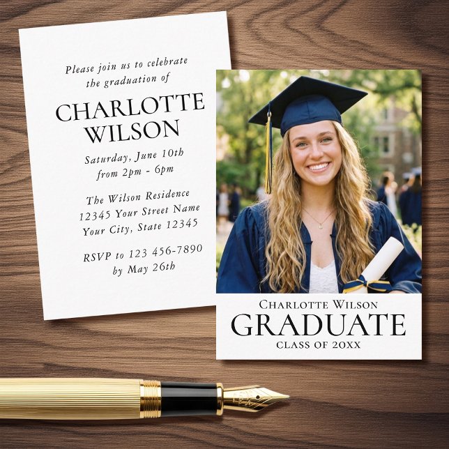 2026 Classic Graduation Invitation Mini Card (Creator Uploaded)