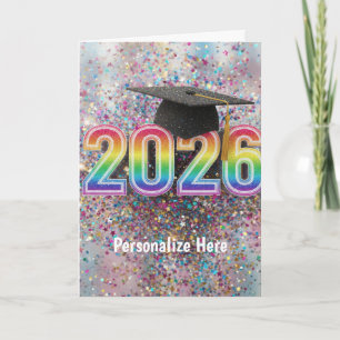 2026 Confetti Grad Card