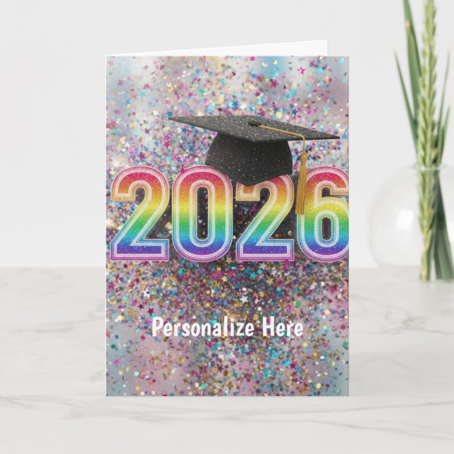 2026 Confetti Grad Card (Front)