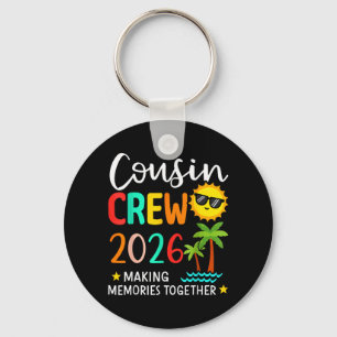 2026 Cousin Crew Summer Vacation Beach Family Keychain