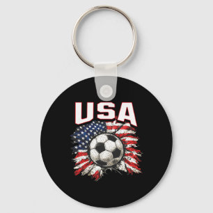 2026 Cup Flag Soccer Pride Fun Family Usa Keychain