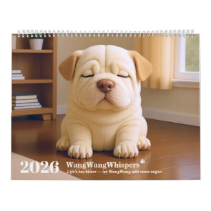 2026 Cute Puppy Calendar by WangWangWhispers