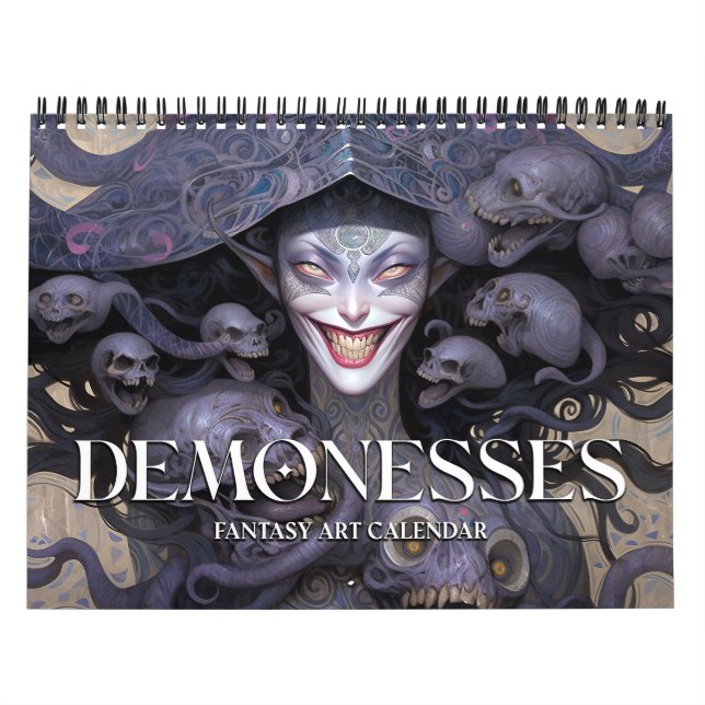 2026 Démonesses Dark Imaginaire Art Calendrier (Protection)
