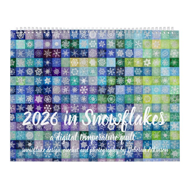 2026 Digital Snowflake Temperature Quilt Calendar (Cover)