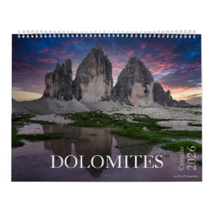2026 Dolomites nature & landscape photo Calendar
