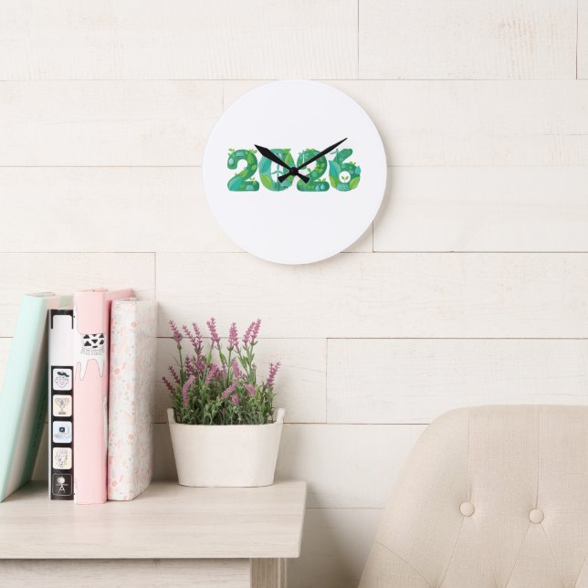 2026 Eco Green Energy Concept  Large Clock (Reading Room)