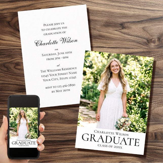 2026 Elegant Graduation Party Invitation Photo (Creator Uploaded)