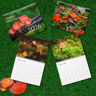 2026 Enchanted Mushroom Photo Calendar