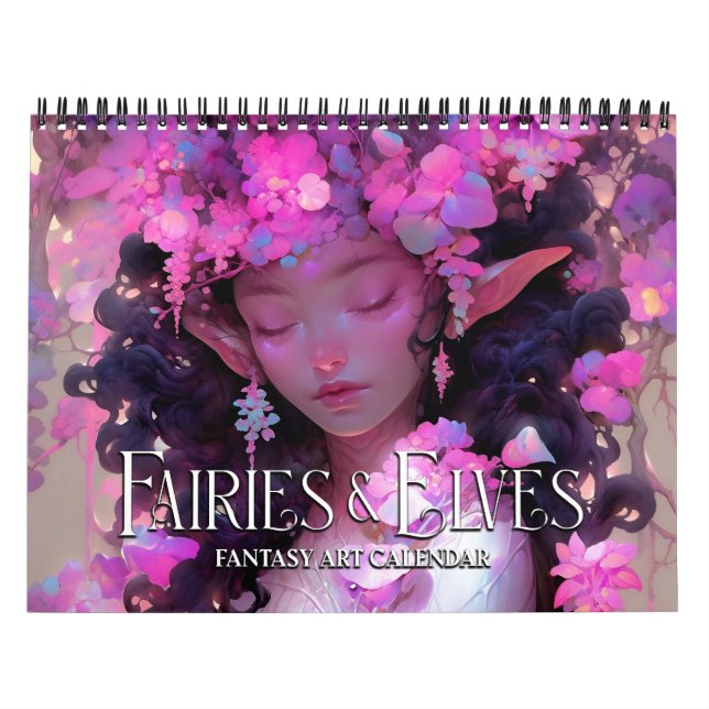 2026 Fairies & Elves Fantasy Art Calendar (Cover)
