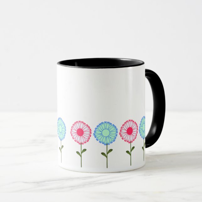 2026 Floral New Year Coffee Mug (Front Right)