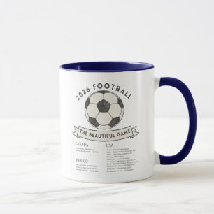 2026 Football Soccer Host Cities Canada Mexico USA Mug