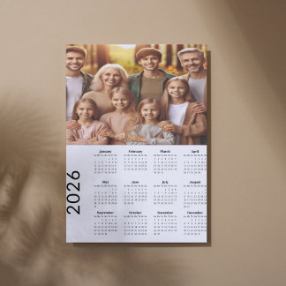 2026 Full Bleed Photo Calendar Print