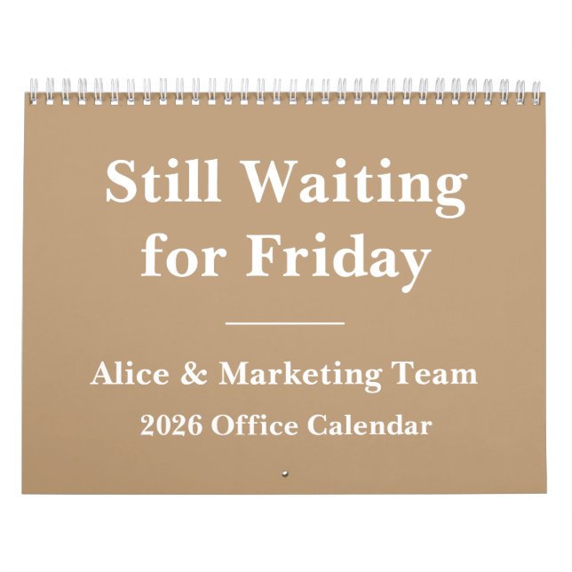 2026 Funny Office Countdown to Weekend Calendar (Cover)