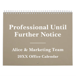 2026 Funny Office Minimalist Humour Calendar