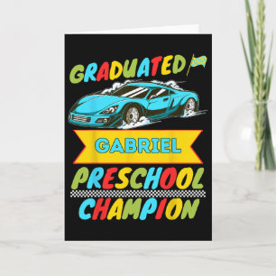 2026 Gabriel Personalized Last Day Of Preschool Gr Card