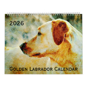 2026 Golden Labrador Dog Lovers Gift Lab Mama Gift Calendar