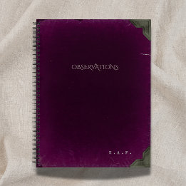 2026 Gothic Scholar Observations Ledger Notebook